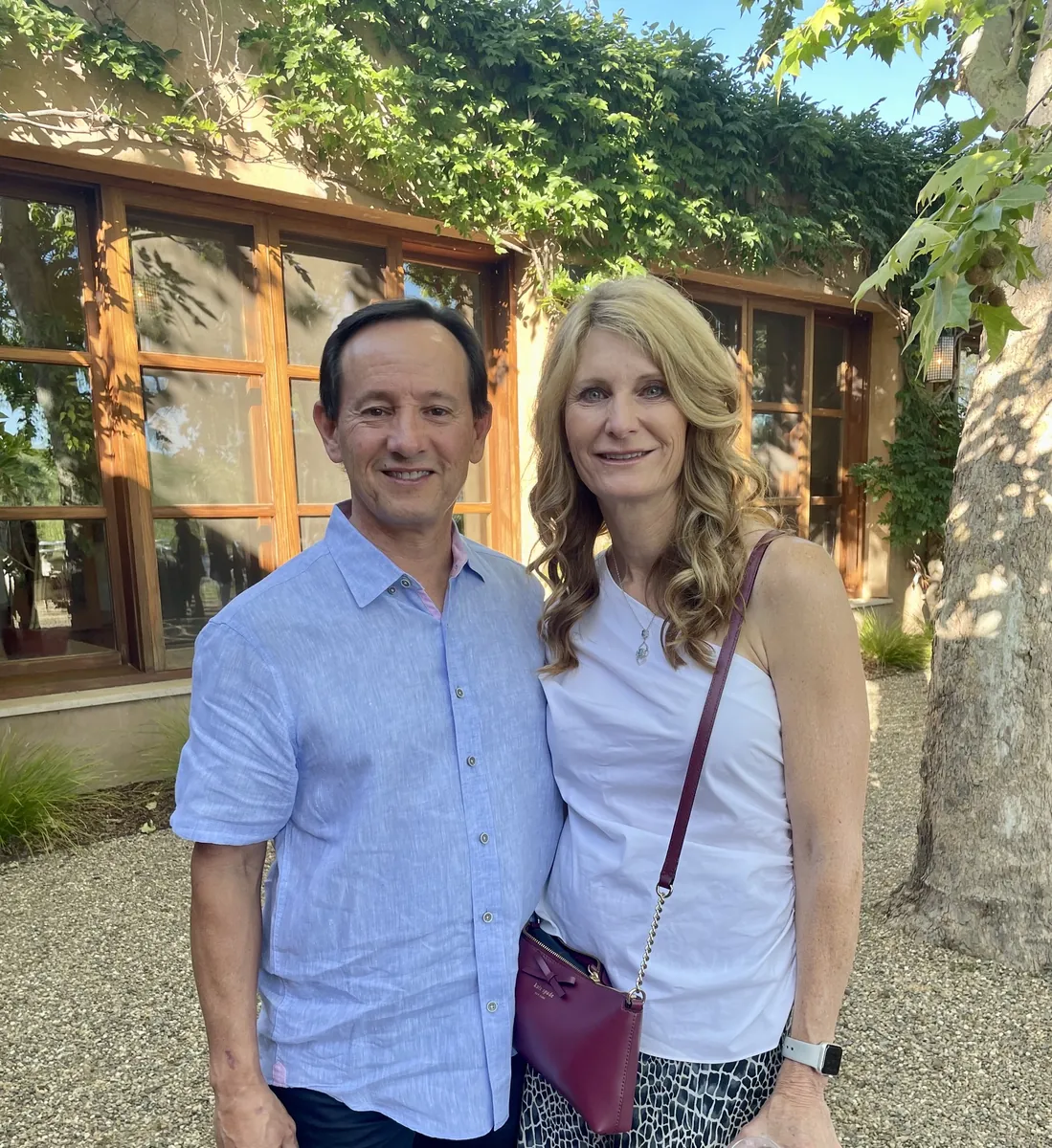 Robert and Katie Ruelas together outdoors
